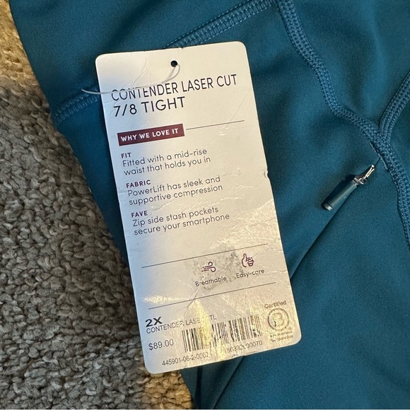 Athleta contender laser cut 7/8 tight - Picture 5 of 7